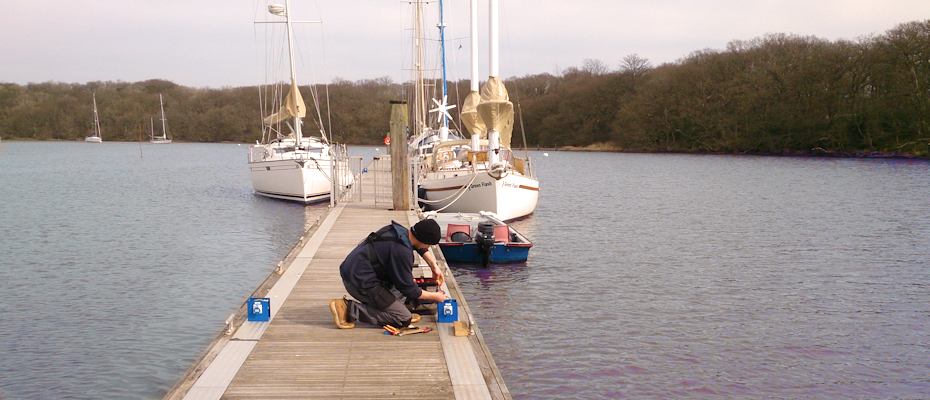 A Marine Installation in progress.